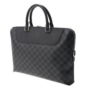 Louis Vuitton Damier Business Graphite Black Canvas Bag Gray NM PDJ